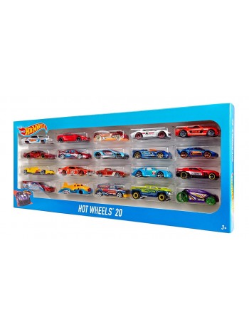 Набор из 20 базовых машинок Хот Вилз в подарочной коробке Hot Wheels gift set ОРИГИНАЛ