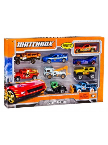 Набор 9 машинок Matchbox в подарочной коробке Матчбокс