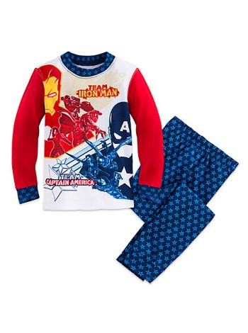 Пижама для мальчика 8 лет Капитан Америка и Железный человек Дисней / Marvel Captain America Disney