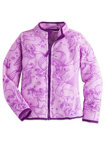 Флисовая кофта для девочки 7/8 лет Русалочка Ариель Дисней / Ariel Fleece Jacket Disney
