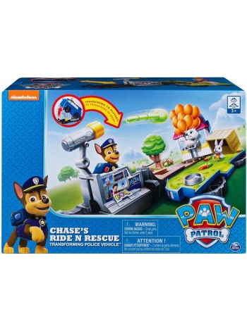 Ігровий набір Paw Patrol з автомобілем рятувальною станцією - трансформером з Чейзом