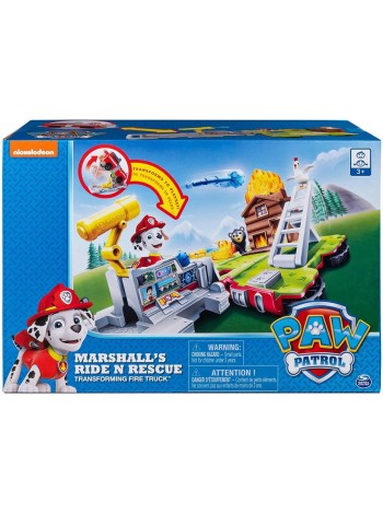 Ігровий набір Paw Patrol з автомобілем рятувальною станцією - трансформером з Маршалом 